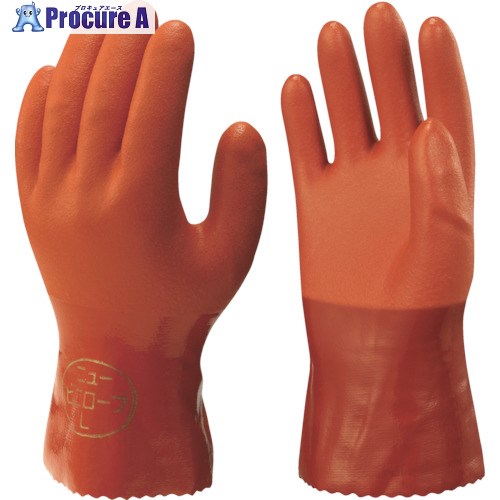 SHOWA 塩化ビニール手袋 まとめ買い 簡易包装ニュービニローブ(10双入) オレンジ Lサイズ NO610-L10P 1袋 ▼434-3221【代引決済不可】