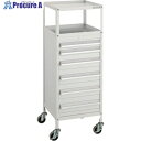 TRUSCO ミニキャビネットワゴン400X440X880LVR-662付 ホワイト MCW-662W 1台 ■▼465-2568