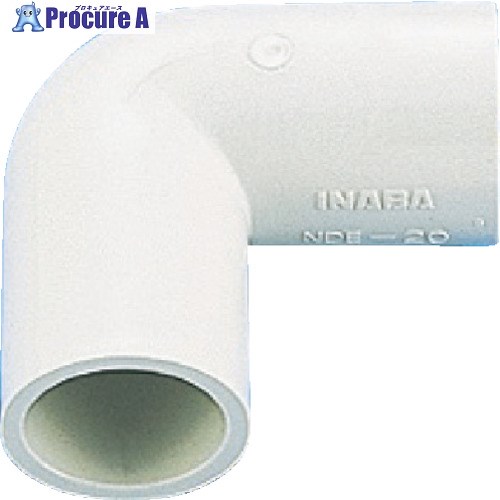 因幡電工 ネオドレンエルボ90° NDE-25 1個 ▼761-4772