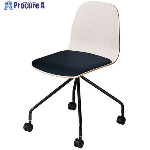 NAIKI ミーティングチェアー(肘無) E460型 リベイク libake E462FBC-M13-PMBK 1脚 ■▼656-9075※個人宅様送り不可