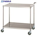 シンコー ステンレスワゴン(SUS304)天地2段タイプ パンチング棚 φ100ウレタン車 750×600×800 PMN02-7560-U100 1台 ■▼6...