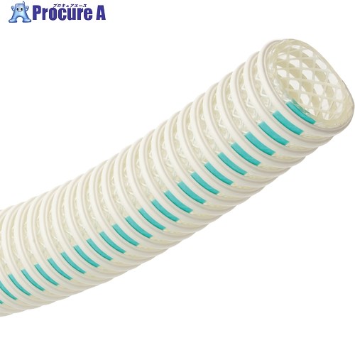 TOYOX 各種食品・飲料水等の搬送用耐圧ホース ハイブリッドトヨフーズNホース 内径38mm×外径50mm 長さ5..