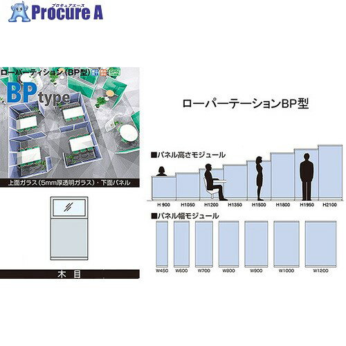 NAIKI 上面ガラス下面パネル(木目) ローパーティション BP型 BGK-2108 1枚 ■▼655-9528 ※個人宅様送り不可