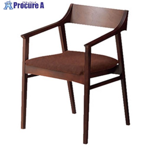 NAIKI ミーティングチェアー(肘付) E355型 E355-M8-DBR 1脚 ■▼656-1193 ※個人宅様送り不可