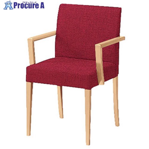 NAIKI ミーティングチェアー(肘付) E390型 E391F-M7-RE 1脚 ■▼656-1226 ※個人宅様送り不可