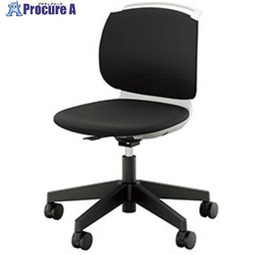 NAIKI ミーティングチェアー(肘無) E480型 ルント runto E484FK-H3-BK 1脚 ■▼656-2807 ※個人宅様送り不可