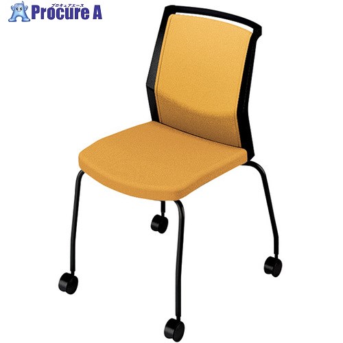 NAIKI ミーティングチェアー(肘無) E290型 オセディア osedia E290FKC-B1-PYE 1脚 ■▼656-4378 ※個人宅様送り不可