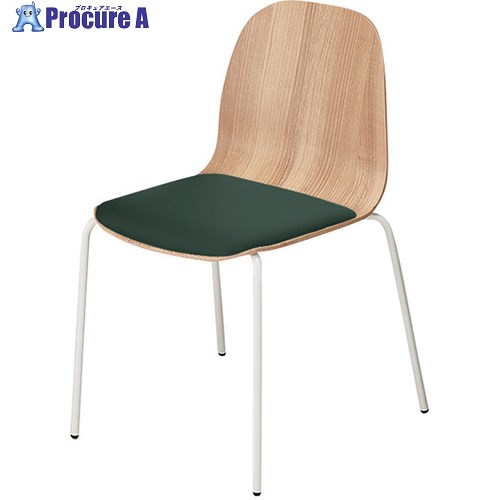 NAIKI ミーティングチェアー(肘無) E460型 リベイク libake E461F-M15-PDGR 1脚 ■▼656-9077 ※個人宅様送り不可