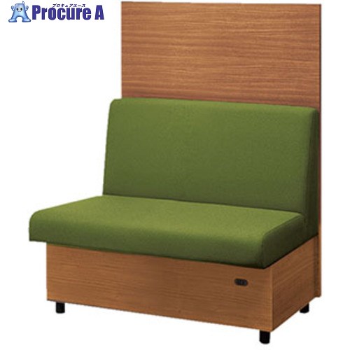 オフィス・住設用品 オフィス家具メーカー名（株）ナイキプラス名称 NAIKI商品名NAIKI　ソファーユニット（パネル付）　RC170型　型式RC1711MWMGRメーカー希望小売価格【税抜】274300円(税抜)オレンジブック年　ページ発注コード666-3195JANコード1特長●デスク以外の場所での働き方を創造するソファーユニットです。用途仕様●幅(mm)：1000●奥行(mm)：624●高さ(mm)：1200●座面高さ(mm)：420●張地：ビニールレザー張り●背面色：モスグリーン●座面色：モスグリーン●脚色：ブラック●色：ミディアムウォールナット材質●張地：ビニールレザー張り、芯材：チップウレタン、スラブウレタン、台輪：メラミン化粧板、背面パネル：塩ビプリント化粧シートセット内容／付属品注意●※背面パネルの後付はできません。原産国日本重量納期目安お取寄品（都度問合せ）