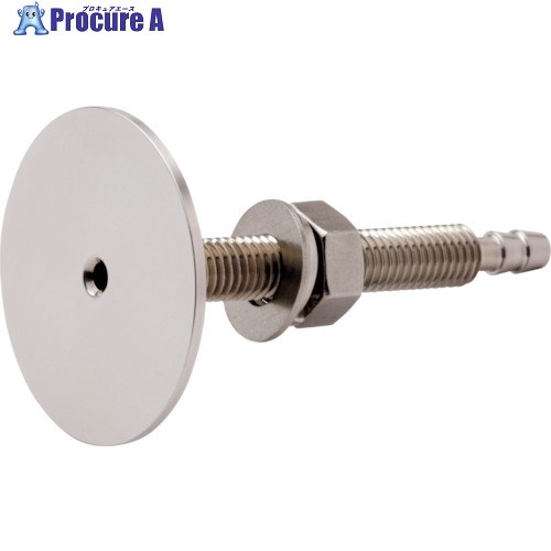 マノスター 飾りピトー管(飾り静圧管) SUS製 プレート面の仕上げ:鏡面仕上げ 適用壁厚さ10〜55mm PTC-V..