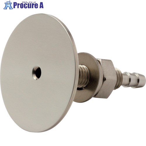 マノスター 飾りピトー管(飾り静圧管) SUS製 プレート面の仕上げ:鏡面仕上げ 適用壁厚さ10〜30mm PTC-V..