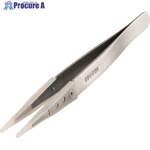HOZAN 非粘着チップピンセット P-643-N 1個 ▼175-7037