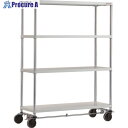 TRUSCO スチールラック フェニックスラック 1200X450 4段 U車輪4輪S付 W色 抗菌粉体塗装 PER-5444-U125-B4-W 1台 ■▼1...