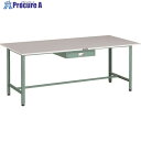 TRUSCO 軽荷重作業台(300kg)AE型 1800X900XH740 薄型1段引出し付 グリーン色 RAE-1809UDC1 1台 ■▼183-3832