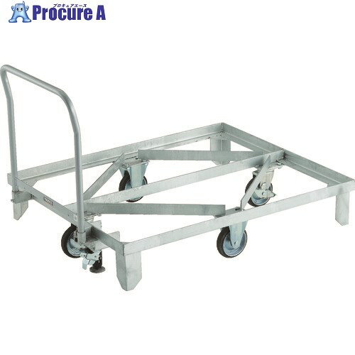 TRUSCO ネットパレット台車 1012用 Lストッパー付 ハンドル付 RBPC-1012HS 1台 ■▼206-3251