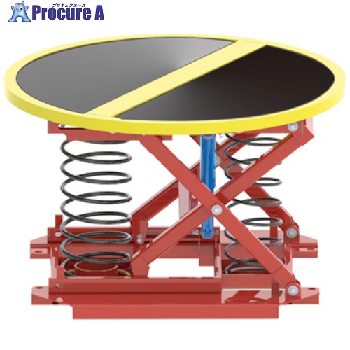 ダンディ スプリング式パレット回転台 パレットレベラー1400kg 1108パイ PAL-360 1400KG 1台 ■▼208-191..