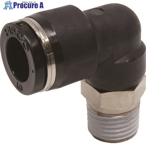 PISCO チューブフィッティング エルボ 適合外径10mm 接続口径R1/4 PL10-02 1個 ▼290-9006