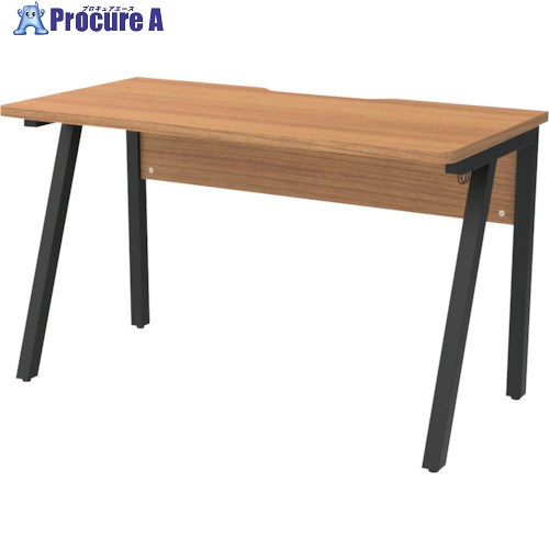 アールエフヤマカワ Ishaped デスク W1200×D600 ウォルナット RFILD-1260DM 1台 ■▼369-0470