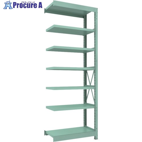 TRUSCO 中量ボルト式棚 R3型 W900×D450×H2400 7段 連結 R3-8357B (W900XD450XH2400 7ダン) 1台 ■▼504-8541