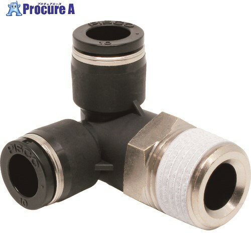 PISCO チューブフィッティング トリポッドエルボチューブ10ネジR1/2 PVX10-04 10個 ■▼809-5277 【送料都度見積】