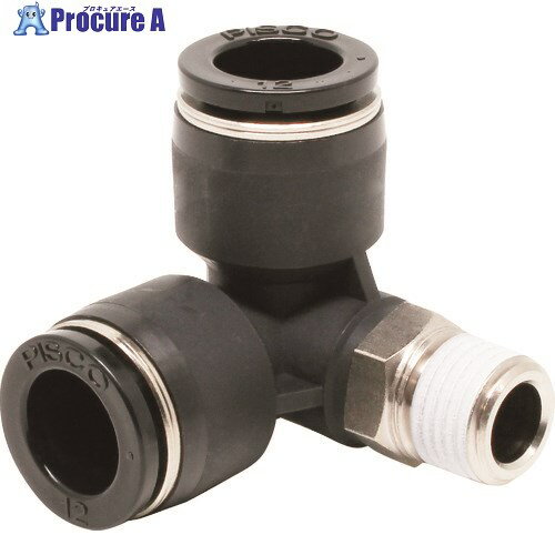 PISCO チューブフィッティング トリポッドエルボチューブ12ネジR1/4 PVX12-02 10個 ■▼809-5278 【送料都度見積】