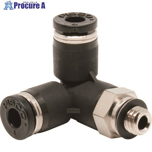 PISCO チューブフィッティング トリポッドエルボチューブ4ネジM6X1 PVX4-M6 10個 ■▼809-5284 【送料都度見積】