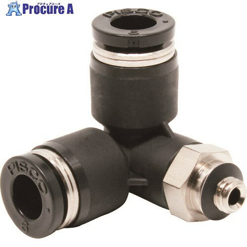 PISCO チューブフィッティング トリポッドエルボチューブ6ネジM5X08 PVX6-M5 10個 ■▼809-5288 【送料都度見積】