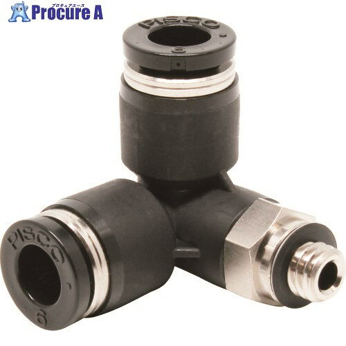 PISCO チューブフィッティング トリポッドエルボチューブ6ネジM6X1 PVX6-M6 10個 ■▼809-5289 【送料都度見積】