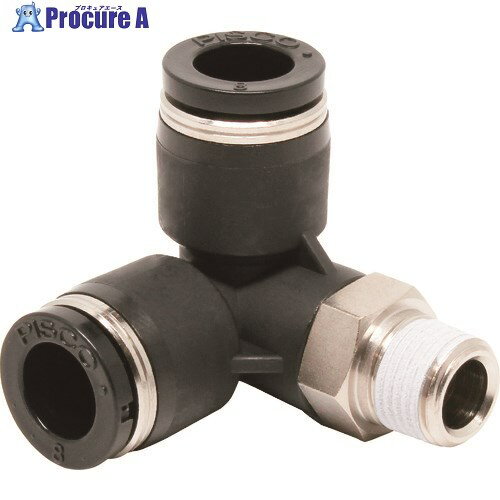 PISCO チューブフィッティング トリポッドエルボチューブ8ネジR1/8 PVX8-01 10個 ■▼809-5290 【送料都度見積】