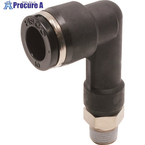 PISCO チューブフィッティング ロングエルボチューブ10ネジR1/8 PLL1001 10個 ■▼809-5571 【送料都度見積】