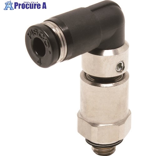 PISCO ハイロータリジョイント エルボチューブ4ネジM6X1 RHL4M6 1個 ■▼809-5740 【送料都度見積】