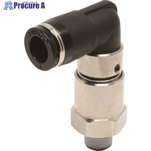 PISCO ハイロータリジョイント エルボチューブ8ネジR1/8 RHL801 1個 ■▼809-5742 【送料都度見積】