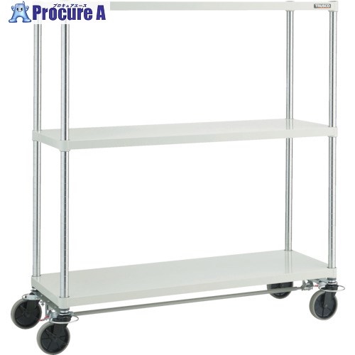 TRUSCO スチールラック フェニックスラック 1200X600 U車輪4輪S付 W色 抗菌粉体塗装 PER-4463-U125-B4-W 1台 ■▼819-5000