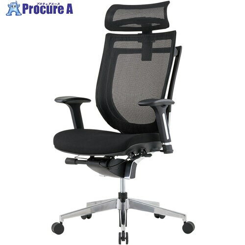 オフィス・住設用品 オフィス家具メーカー名アイリスチトセ（株）プラス名称 IRIS商品名IRIS　オフィスチェア　VIGOR　EXE　肘付き　ヘッドレスト　背メッシュ　座ファブリック　アルミ脚　ブラック／ブラック型式VIGA50H1MFBBメーカー希望小売価格【税抜】199900円(税抜)オレンジブック年　ページ発注コード686-2498JANコード4549990537142特長●最適な姿勢を支えるランバーサポート付きです。用途●オフィス、デスクワーク用仕様●座幅(mm)：480●座奥行(mm)：470●座面高さ(mm)：450〜525●幅(mm)：690〜750●奥行(mm)：650●高さ(mm)：1145〜1220●張地：メッシュ/ファブリック●色：ブラック●脚色：ブラック●座上下昇降機能：有●ランバーサポート：有●肘有無：有●ガスシリンダー上下昇降 ランバーサポート 背ロッキング シートスライド材質●キャスター：ナイロンセット内容／付属品注意原産国中国重量23KG納期目安お取寄品（3〜5営業日）※欠品時別途連絡