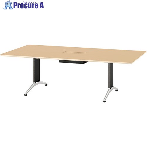 ナイキ ミーティングテーブル(配線機能なし) KDF型 KDF2412AHV-SDW 1台 ■▼681-3327※個人宅様送り不可