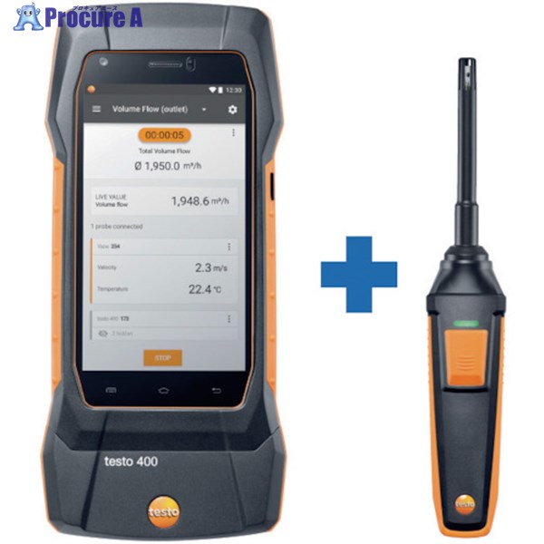 TESTO testo400 ＋ 高精度温湿度プローブ TD20-400-15 1式 ■▼255-4480