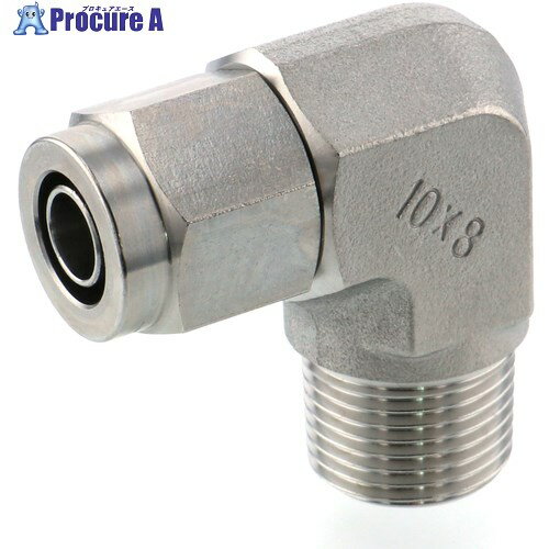 PISCO SUS316締付け継手 SUS316締付継手 エルボチューブ1080ねじR3/8 NSL1080-03 1個 ■▼818-1639 【送料都度見積】