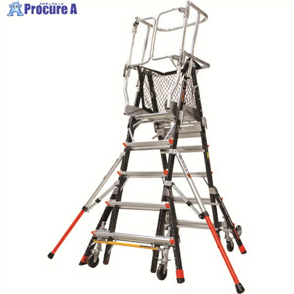 ハセガワ リトルジャイアント ケージ 伸縮式大型折りたたみ式作業台2.59M(16707) LG-18503 1台 ■▼851-5..