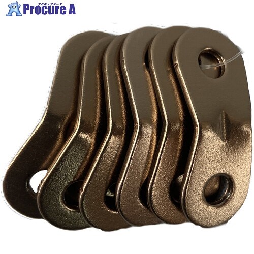 ユタカメイク アルミロープスライダー4〜5mm用 6個 KJ-210 1袋 ■▼506-8025 【送料都度見積】