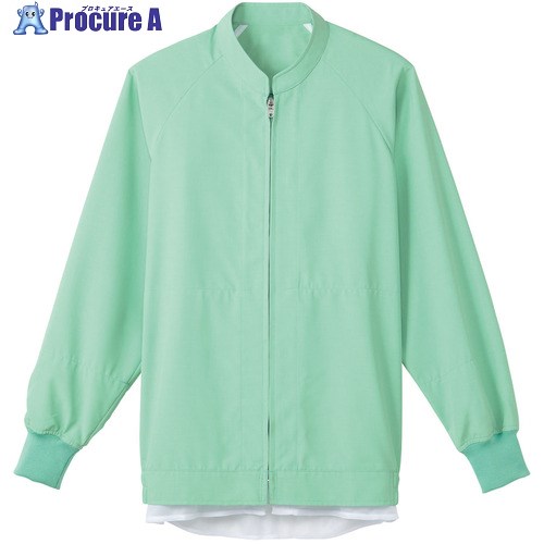 サンペックス 長袖ジャンパー 食品工場 白衣 衛生 グリーン LL CD-625-LL 1着 ▼761-6970