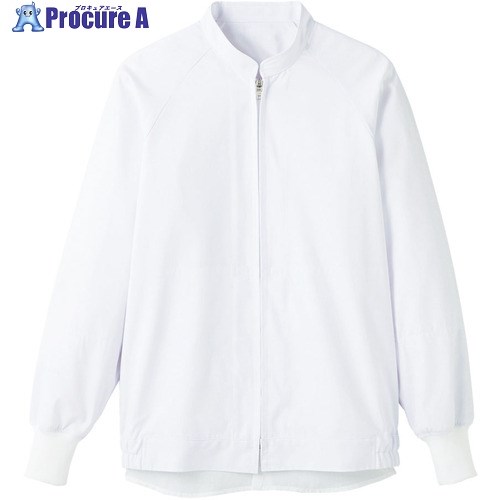 サンペックス 長袖ジャンパー 食品工場 白衣 衛生 ホワイト L CD-630-L 1着 ▼761-7127