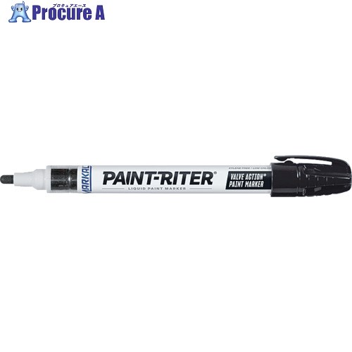 LACO Markal 工業用マーカー 「VALVE ACTION」 黒 96823 1本 ▼792-6511