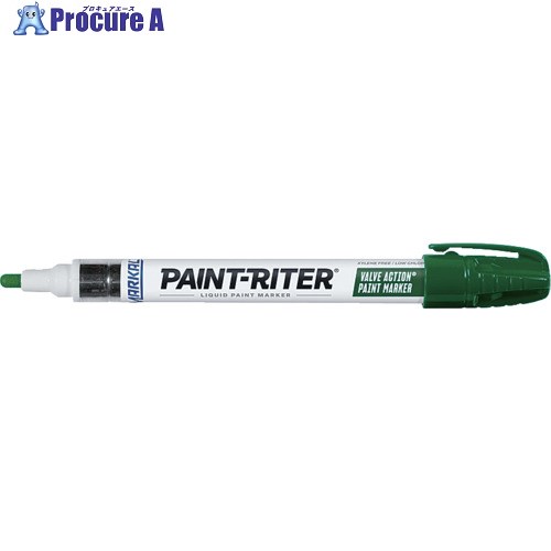 LACO Markal 工業用マーカー 「VALVE ACTION」 緑 96826 1本 ▼792-6545