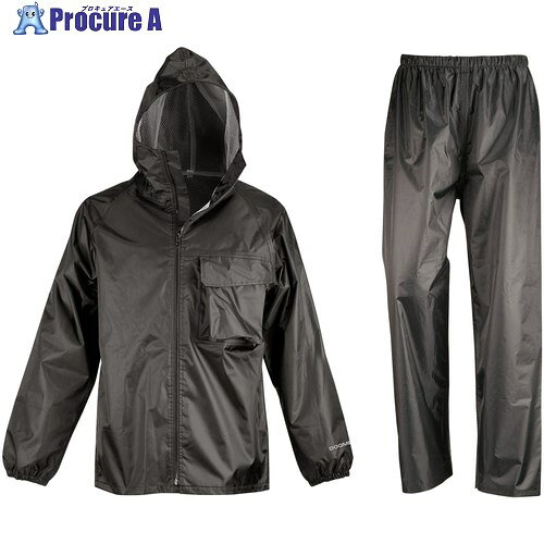 カジメイク レインスーツ 3294 ディフェンドレインフーディ ブラック M 3294-91-M 1着 ■▼712-0202 ※個人宅様送り不可