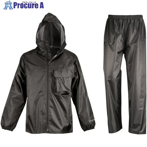 カジメイク レインスーツ 3294 ディフェンドレインフーディ ブラック L 3294-91-L 1着 ■▼712-0207 ※個人宅様送り不可