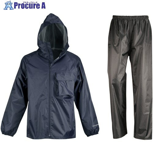 カジメイク レインスーツ 3294 ディフェンドレインフーディ ネイビー L 3294-55-L 1着 ■▼712-0212 ※個人宅様送り不可