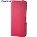 ELECOM BASIO active3用レザーケース 手帳型 薄型 超軽量 磁石付き デープピンク PM-K251PLFUJPND 1個 ■▼712-0860(2)