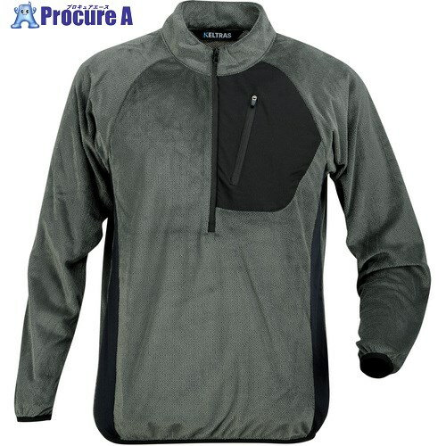 カジメイク 防寒着 8254 サーマルライトジップアップシャツ セージグリーン M 8254-66-M 1着 ■▼712-4417 ※個人宅様送り不可