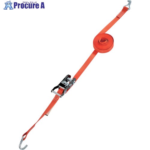 TRUSCO ベルト荷締機ワイドハンドル 25mm幅 254kg Jフックタイプ JIS規格品 GV25HA-250J 1台 ▼697-8230