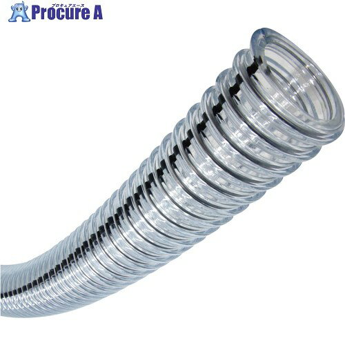 TOYOX プラスチック粉粒体搬送用耐熱・耐摩耗・帯電防止ホース トヨトップ-E100℃ホース 内径63.5mm×外..